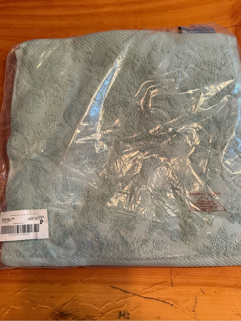 %100 cotton washcloth-6pieces brand new